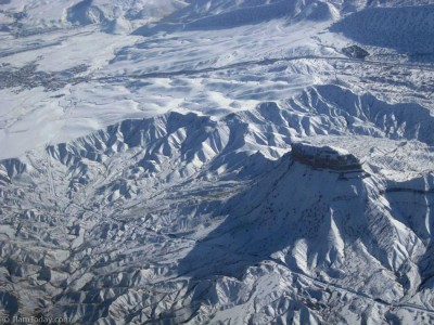 کوه قلاقیران از ارتفاع 8000 پایی