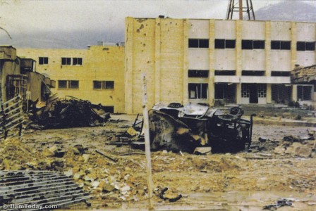 بیمارستان امام شهر ایلام - ساعتی پس از بمباران در دهه 60 شمسی