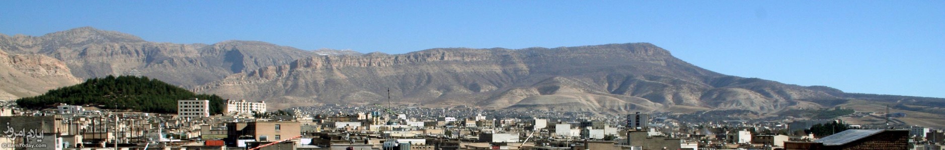 نمایی پانورامیک از شهر ایلام
