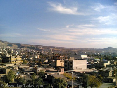 نمایی از شهر ایلام