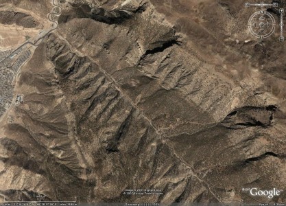 تصویر ماهواره ای دره ارغوان