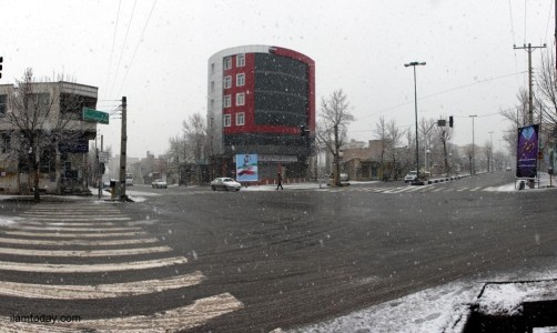 بارش اولین برف زمستانی در ایلام